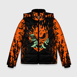 Куртка зимняя для мальчика Cyberpunk 2077: SAMURAI, цвет: 3D-черный