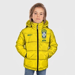 Куртка зимняя для мальчика Brazil Team: WC 2018, цвет: 3D-черный — фото 2