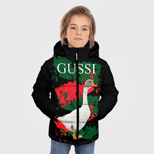 Зимняя куртка для мальчика GUSSI Hype / 3D-Черный – фото 3
