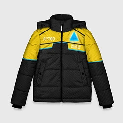 Куртка зимняя для мальчика Detroit: AP700 Yellow & Black, цвет: 3D-черный