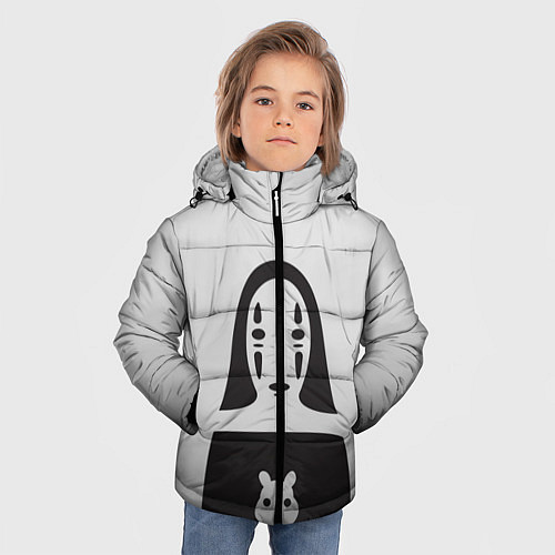 Зимняя куртка для мальчика Унесенные призраками / 3D-Красный – фото 3