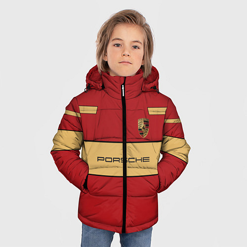 Зимняя куртка для мальчика Porsche Design / 3D-Черный – фото 3