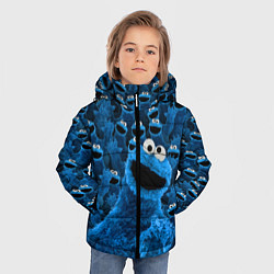 Куртка зимняя для мальчика Безумие коржика, цвет: 3D-черный — фото 2