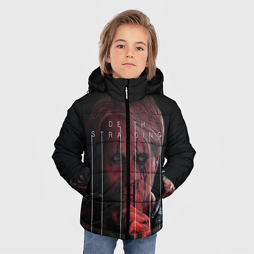 Зимняя куртка для мальчика Death Stranding / 3D-Черный – фото 3