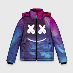 Куртка зимняя для мальчика Marshmello: Smoke Smile, цвет: 3D-черный