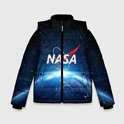 Куртка зимняя для мальчика NASA: Sunrise Earth, цвет: 3D-красный
