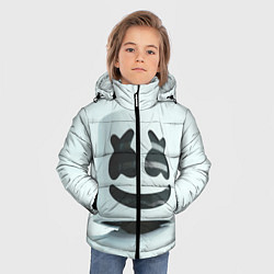 Куртка зимняя для мальчика Satisfied Marshmello, цвет: 3D-черный — фото 2