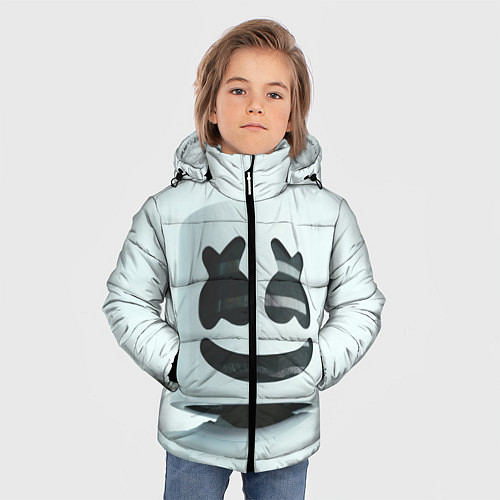 Зимняя куртка для мальчика Satisfied Marshmello / 3D-Черный – фото 3