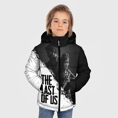 Зимняя куртка для мальчика The Last of Us: White & Black / 3D-Черный – фото 3