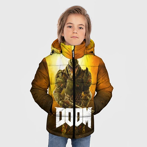 Зимняя куртка для мальчика DOOM: Soldier / 3D-Черный – фото 3