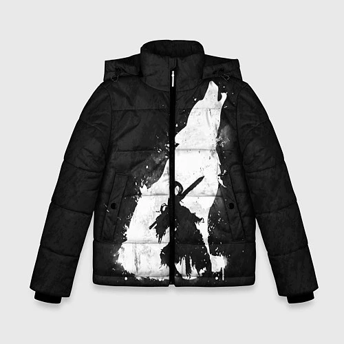 Зимняя куртка для мальчика Dark Souls: Howling Wolf / 3D-Светло-серый – фото 1