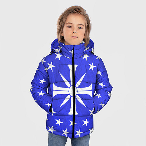 Зимняя куртка для мальчика Far Cry 5: Blue Cult Symbol / 3D-Черный – фото 3