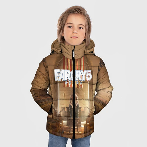 Зимняя куртка для мальчика Far Cry 5 / 3D-Черный – фото 3