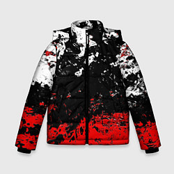 Куртка зимняя для мальчика Брызги красок, цвет: 3D-красный