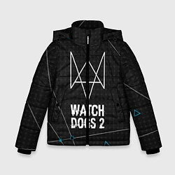 Куртка зимняя для мальчика Watch Dogs 2: Tech Geometry, цвет: 3D-светло-серый