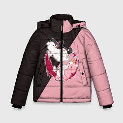 Куртка зимняя для мальчика MONOKUMA X MONOMI, цвет: 3D-красный