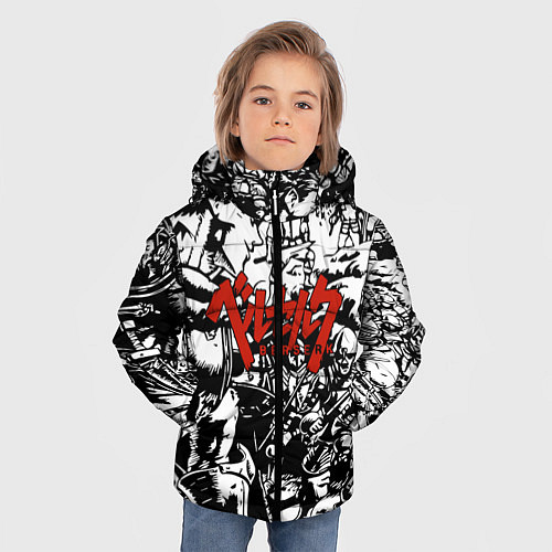 Зимняя куртка для мальчика Berserk Stories / 3D-Черный – фото 3