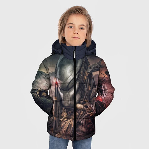 Зимняя куртка для мальчика Merciless Predator / 3D-Черный – фото 3