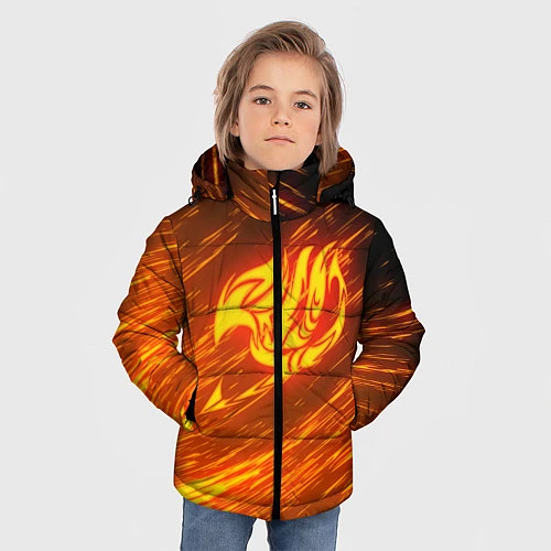 Зимняя куртка для мальчика NATSU DRAGNEEL / 3D-Черный – фото 3