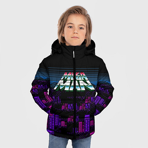 Зимняя куртка для мальчика Megaman city / 3D-Черный – фото 3