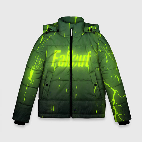 Зимняя куртка для мальчика Fallout: Radiation Storm / 3D-Светло-серый – фото 1