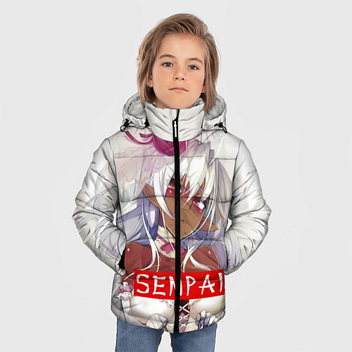 Зимняя куртка для мальчика Senpai: White Girl / 3D-Черный – фото 3