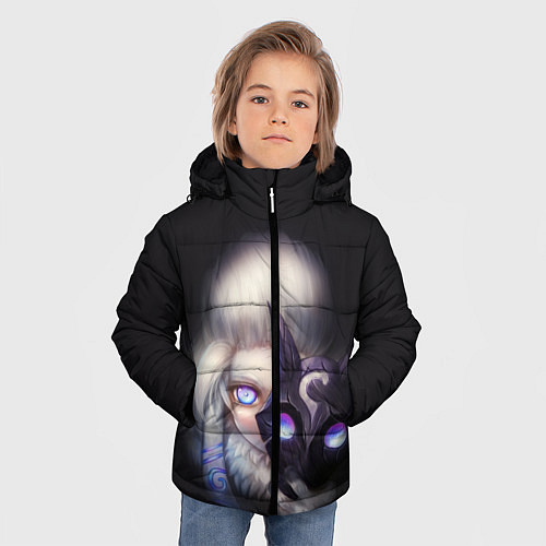 Зимняя куртка для мальчика Некромантия / 3D-Черный – фото 3