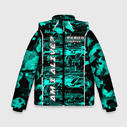 Куртка зимняя для мальчика Detroit: RK800 AM I ALIVE?, цвет: 3D-черный
