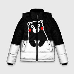 Куртка зимняя для мальчика Kumamon Surprised, цвет: 3D-черный