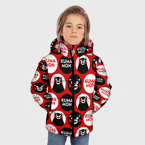 Зимняя куртка для мальчика Kumamon Pattern / 3D-Черный – фото 3