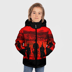 Куртка зимняя для мальчика RDR 2: Sunset, цвет: 3D-красный — фото 2