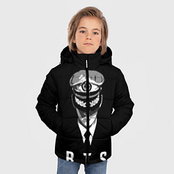 Куртка зимняя для мальчика BTS Captain, цвет: 3D-черный — фото 2