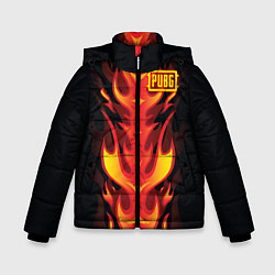 Куртка зимняя для мальчика PUBG: Hell Flame, цвет: 3D-красный