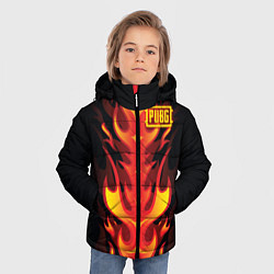 Куртка зимняя для мальчика PUBG: Hell Flame, цвет: 3D-красный — фото 2