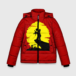 Куртка зимняя для мальчика Гомер и барт, цвет: 3D-светло-серый