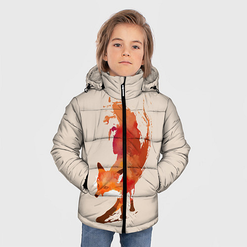 Зимняя куртка для мальчика Paint Fox / 3D-Черный – фото 3
