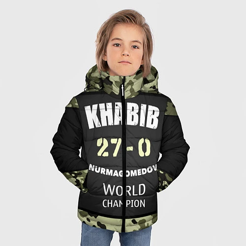 Зимняя куртка для мальчика Khabib: 27 - 0 / 3D-Черный – фото 3