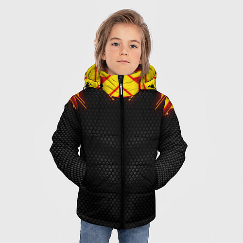 Зимняя куртка для мальчика Cyberpunk 2077: Android / 3D-Черный – фото 3