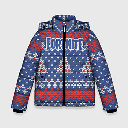 Куртка зимняя для мальчика Fortnite: New Year, цвет: 3D-черный