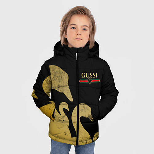 Зимняя куртка для мальчика GUSSI: Gold Edition / 3D-Черный – фото 3