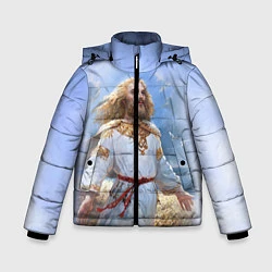 Куртка зимняя для мальчика Даждьбог - бог света, цвет: 3D-черный