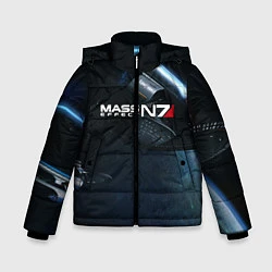 Куртка зимняя для мальчика Mass Effect N7, цвет: 3D-красный