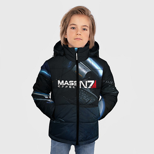 Зимняя куртка для мальчика Mass Effect N7 / 3D-Красный – фото 3