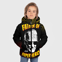 Куртка зимняя для мальчика Stan Lee: Father of Superhero, цвет: 3D-светло-серый — фото 2