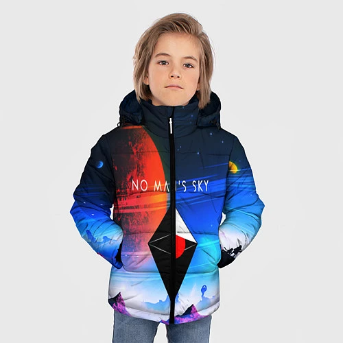 Зимняя куртка для мальчика No Man's Sky: Galaxy / 3D-Черный – фото 3