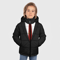 Куртка зимняя для мальчика Агент 47, цвет: 3D-красный — фото 2