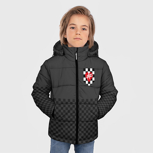 Зимняя куртка для мальчика ФРЕНДЗОНА: Кармашек / 3D-Черный – фото 3