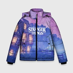 Куртка зимняя для мальчика Stranger Things: Magic House, цвет: 3D-светло-серый