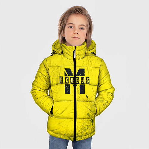Зимняя куртка для мальчика Metro Exodus: Yellow Grunge / 3D-Светло-серый – фото 3