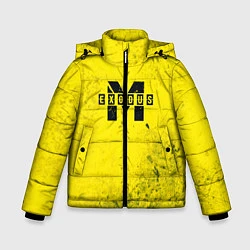 Куртка зимняя для мальчика Metro Exodus: Yellow Grunge, цвет: 3D-красный